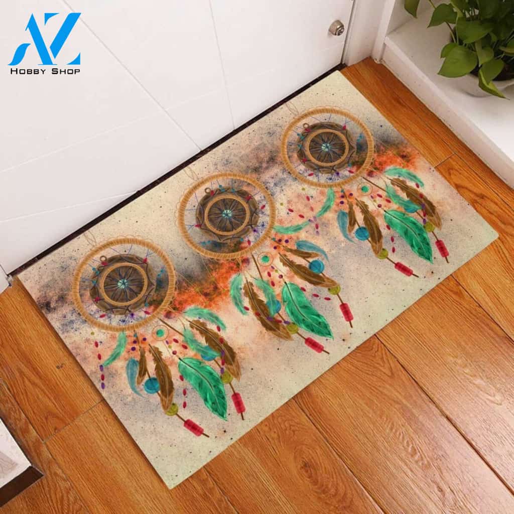Dream Catcher Easy Clean Welcome DoorMat | Felt And Rubber | DO2433