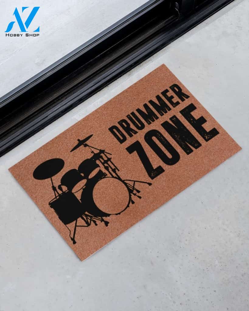 Drummer Zone Indoor And Outdoor Doormat Welcome Mat Housewarming Gift Home Decor Funny Doormat Gift Idea For Drummer