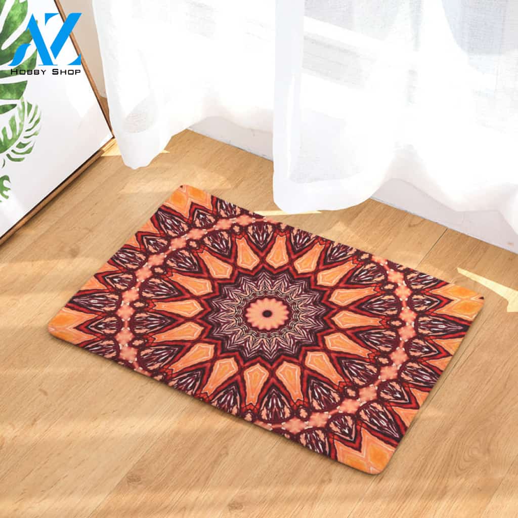 Earthly Mandala Door Mat