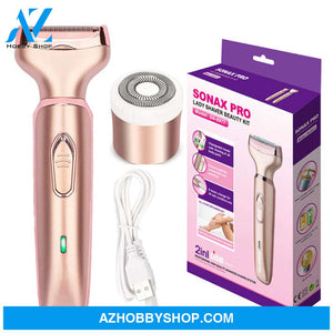 Electric Razor For Women - Painless 2 In 1 Shaver Hair Remover