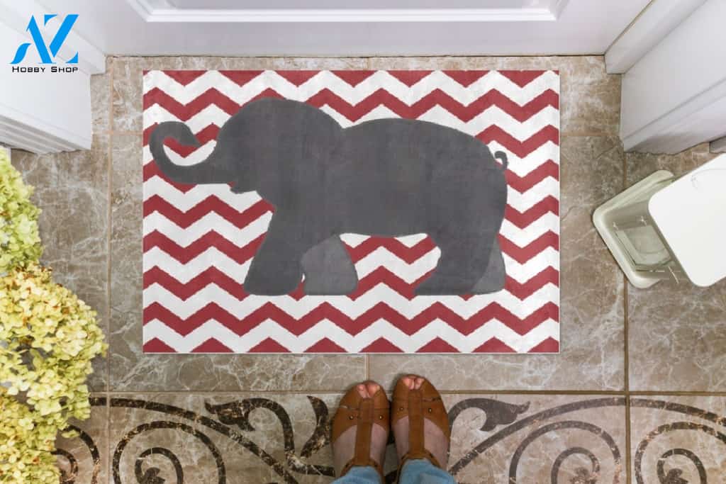 Elephant Doormat Welcome Mat Housewarming Gift Home Decor Funny Doormat Gift Idea For Elephant Lovers Gift For Friend
