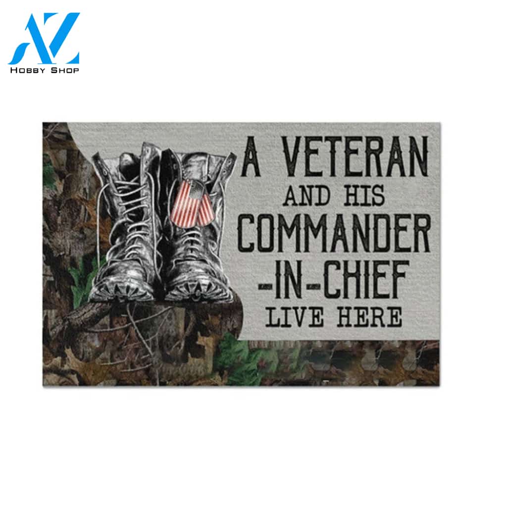 Erugear Veteran Doormat Welcome Mat Housewarming Gift Home Decor Gift Idea For Veteran