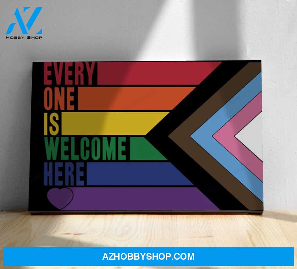 Everyone is welcome here Canvas And Poster, Canvas Painting, Wall Decor Visual Art