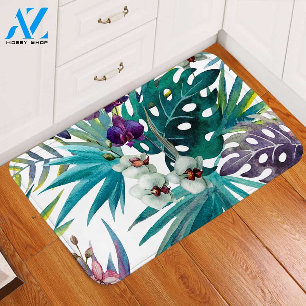 Exotic Orchid Door Mat