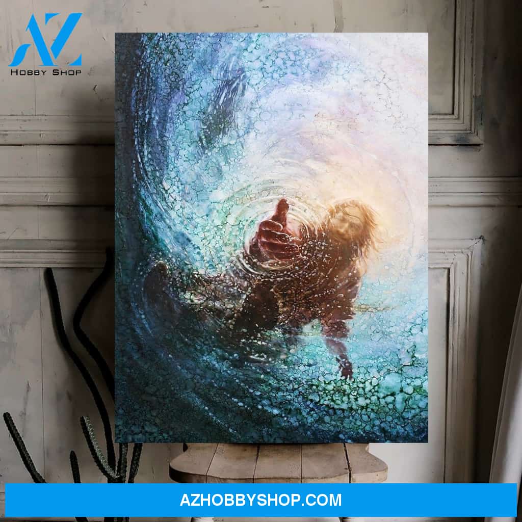 Famille Gift - Jesus gives hand - Poster/Canvas