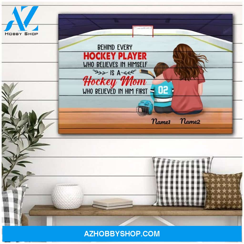Famille Gift - Personalized Hockey Mom Canvas