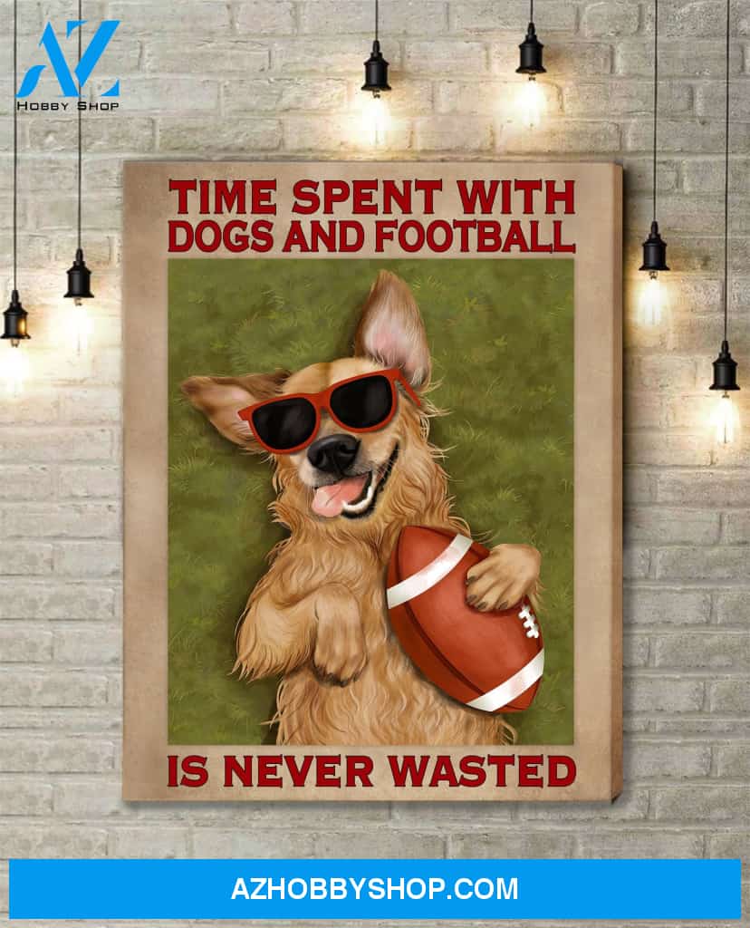 Famille Gift - Poster/Canvas - Football and Dog