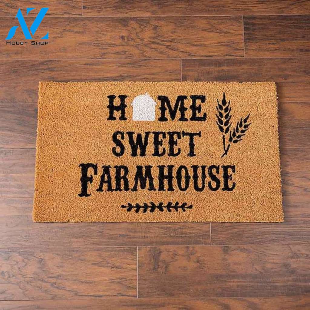 Farm Life Lover Mat - Home Sweet Farmhouse Doormat Indoor And Outdoor Doormat