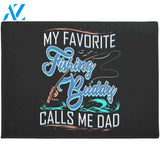 Fishing Buddy Dad Doormat Funny Welcome Mat Housewarming Gift Home Decor Funny Doormat Gift For Friend