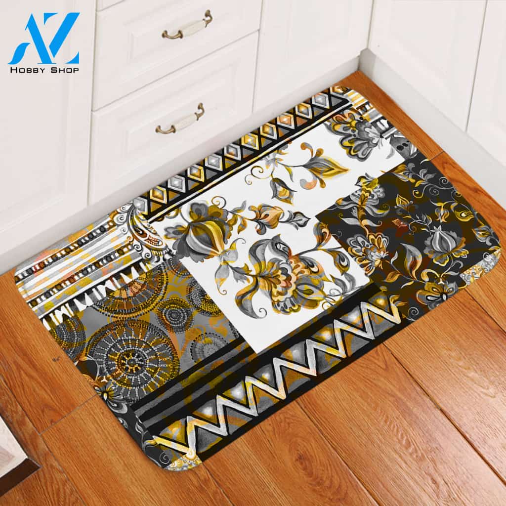 Floral Design Door Mat