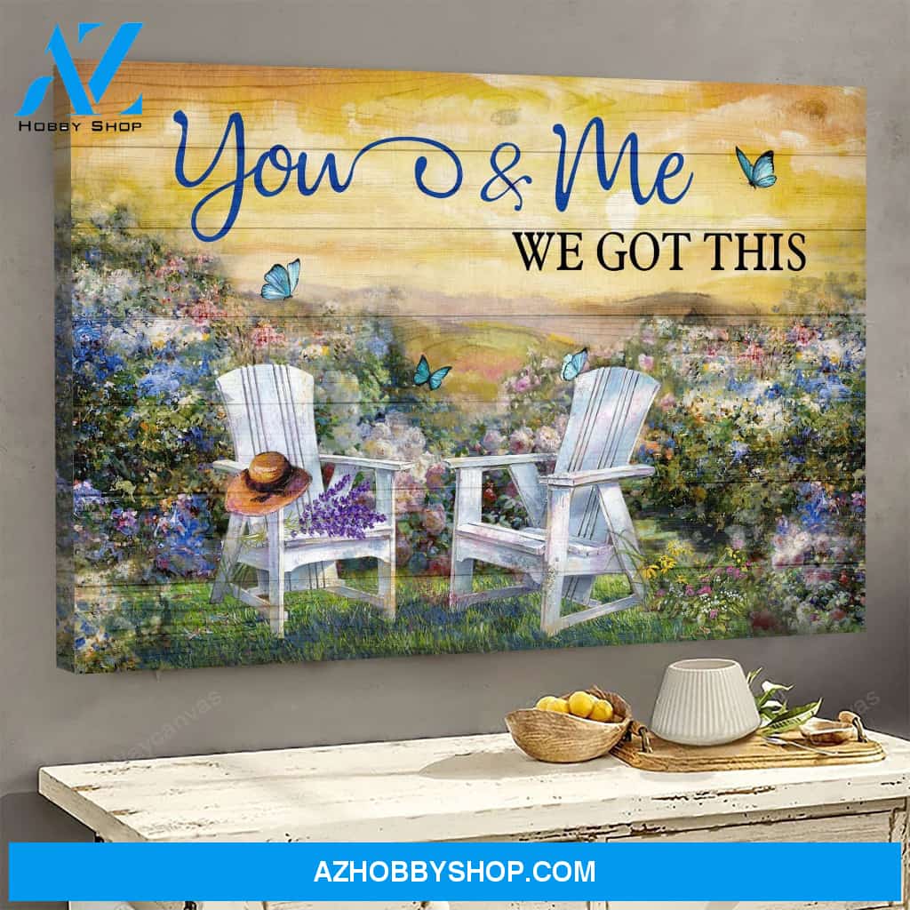 Flower garden - Couple Landscape Canvas Prints - Wall Art