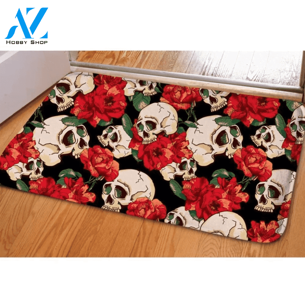 Flower Skull CLM1610064D Doormat