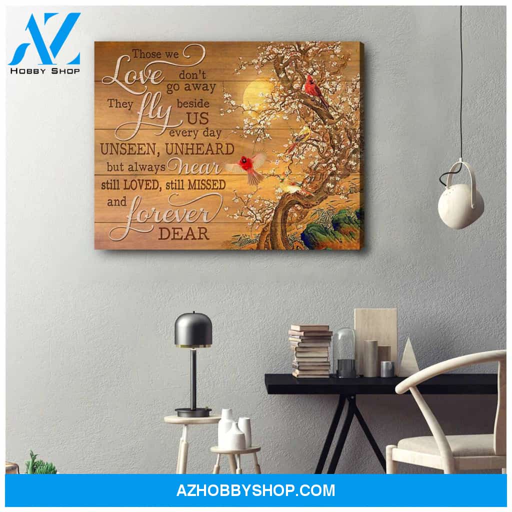 Forever Dear Cardinal Canvas Wall Art, Wall Decor Visual Art