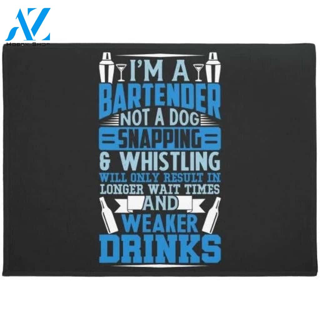 Funny Bartender Be Nice to Bartenders Server Drink Doormat Welcome Mat House Warming Gift Home Decor Funny Doormat Gift Idea