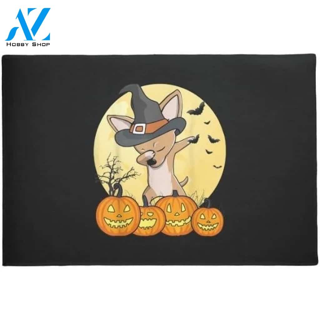 Funny Dog Pumpkin Halloween Doormat Welcome Mat Housewarming Gift Home Decor Funny Doormat Gift For Friend Halloween Day Gift