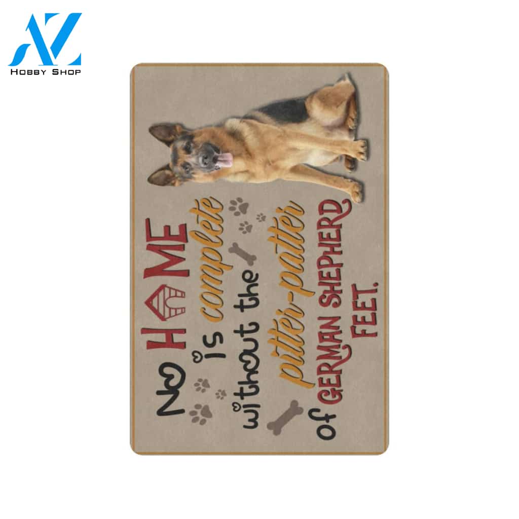 Funny German Shepherd Feet Printed Doormat Home Decor