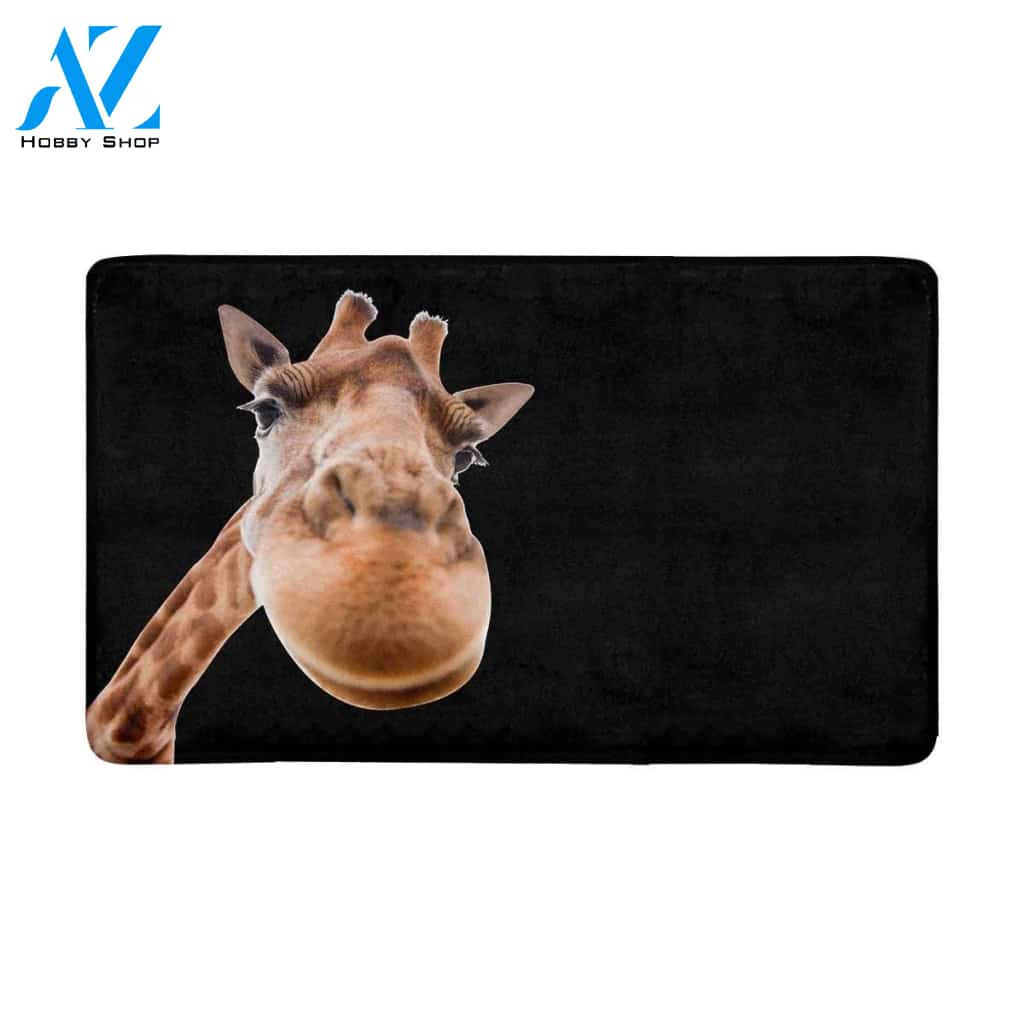 Funny Giraffe Animal Doormat Welcome Mat House Warming Gift Home Decor Funny Doormat Gift Idea