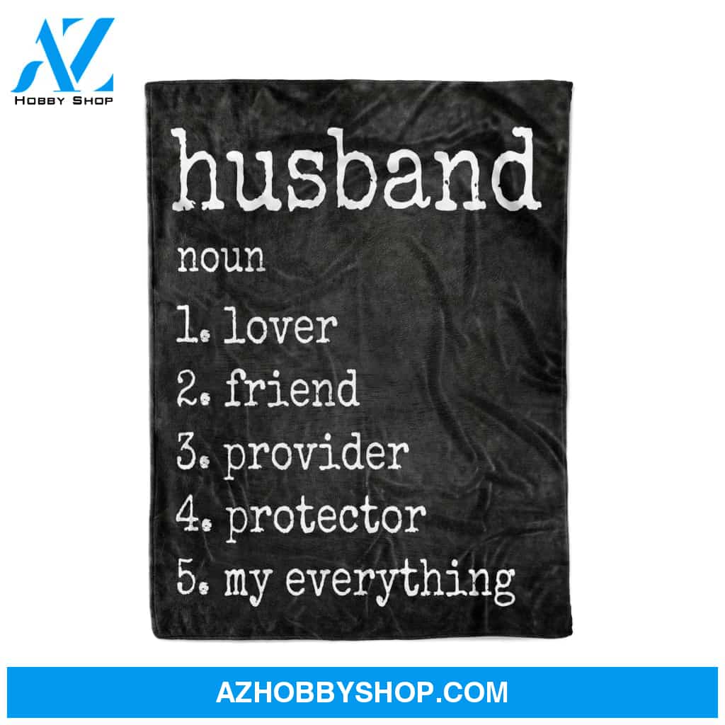 Funny Husband Definition Annversary Gifts - Fleece Blanket