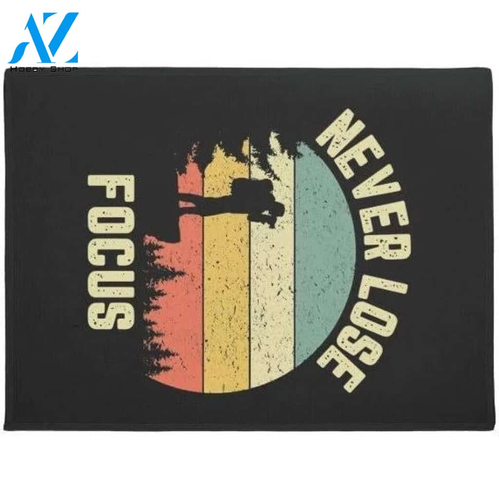 Funny Photographer Camera Never Lose Focus Photo Doormat Warm House Gift Welcome Mat Gift for Friend Family