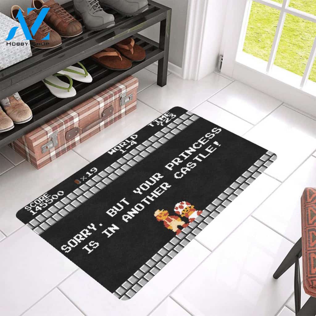 Game Mario All Over Printing Doormat PRE1998 | Gaming Welcome Mats | Housewarming Doormat