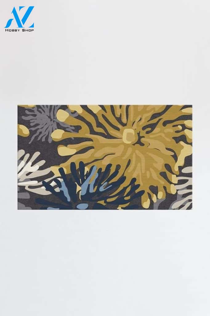 Genevieve Floral Grey CL230989MDD Doormat