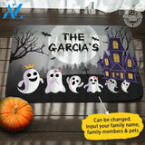 Ghost Family Personalized Doormat