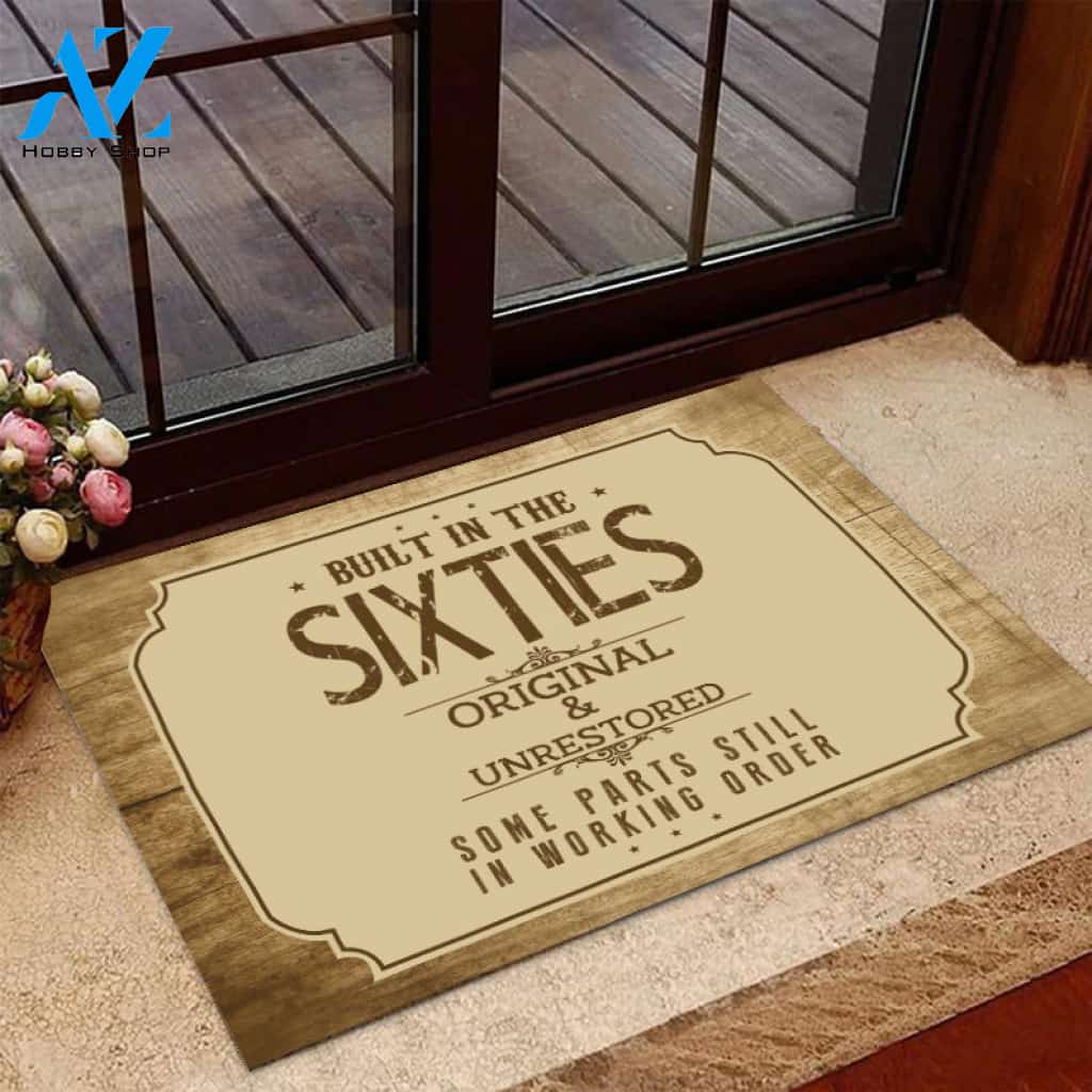 Gift For VeteransBuilt-In The Sixties Original And Unrestored Doormat