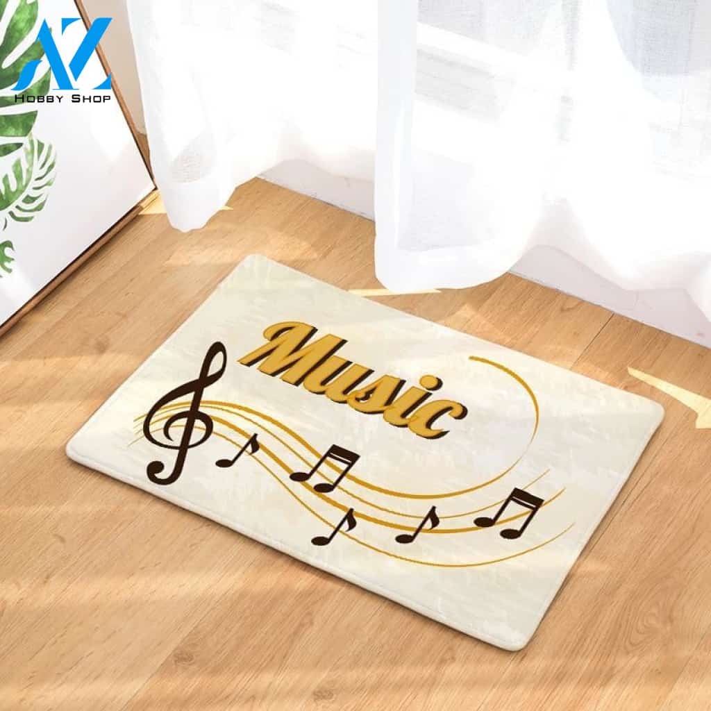Personalized Name Family House Giftcustom Music Notes Doormat Indoor And Outdoor Doormat Warm House Gift Welcome Mat Birthday Gift For Music Lovers Piano Lover
