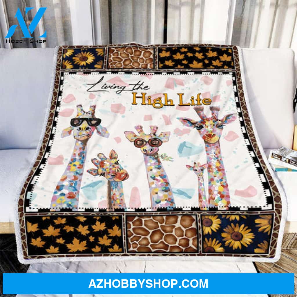 Giraffe Blanket, Living The High Life, Wildlife Animal