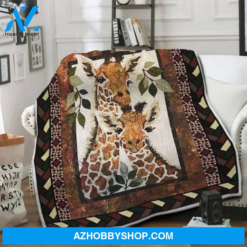 Giraffe Fleece Blanket