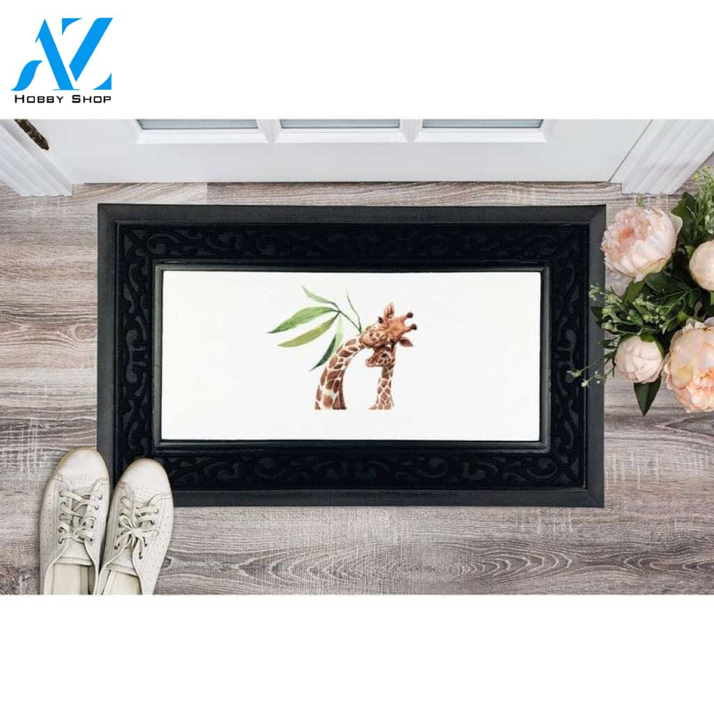 Giraffe Safari Animal Heavy Duty Door Mat