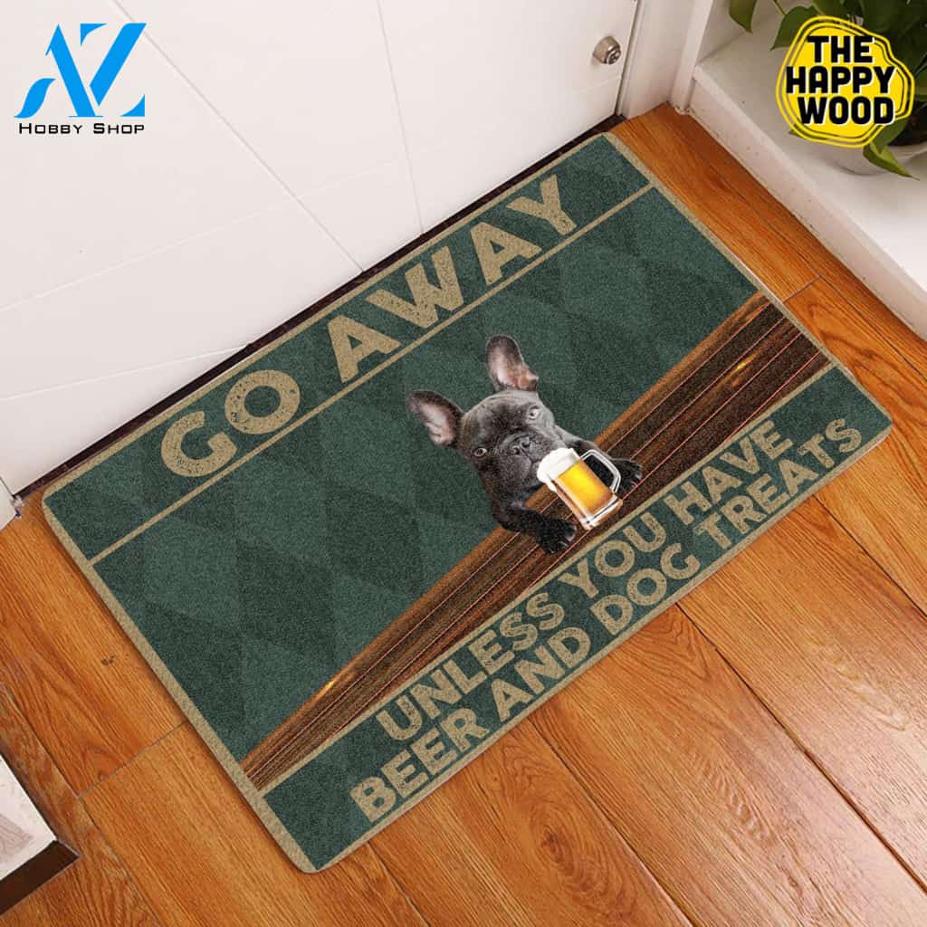Go Away Frenchie Doormat