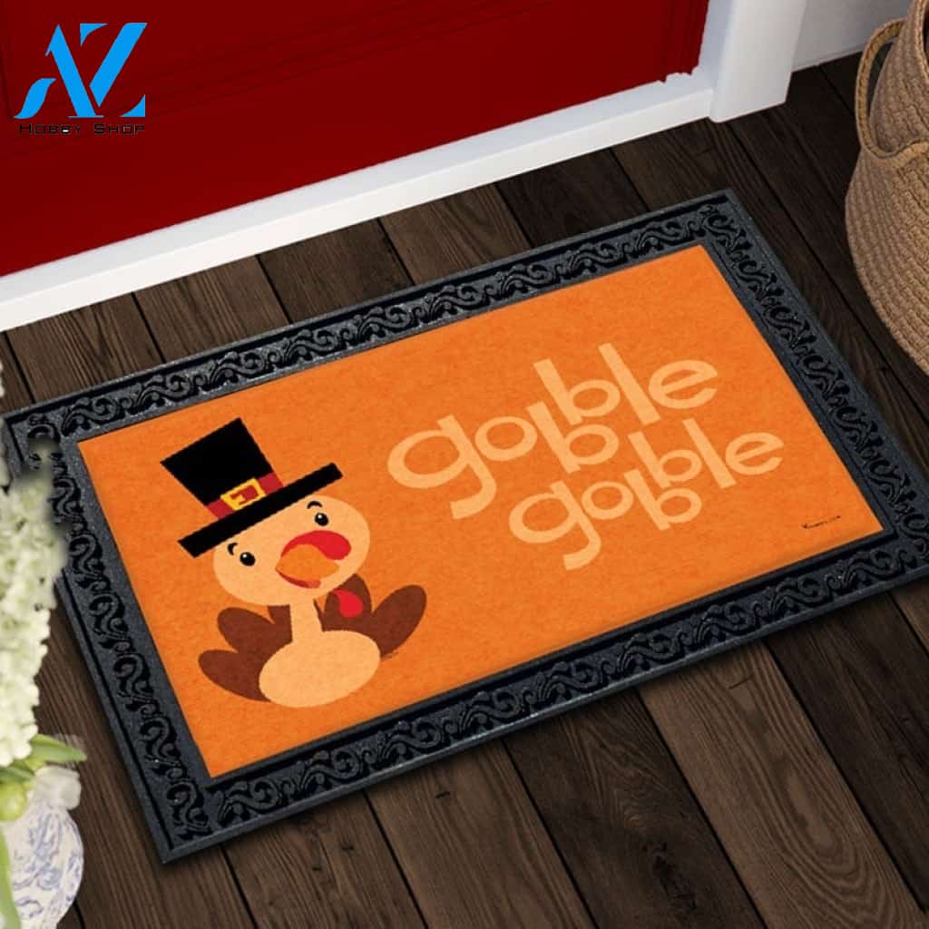 Gobble Gobble Turkey Doormat - 18" x 30"