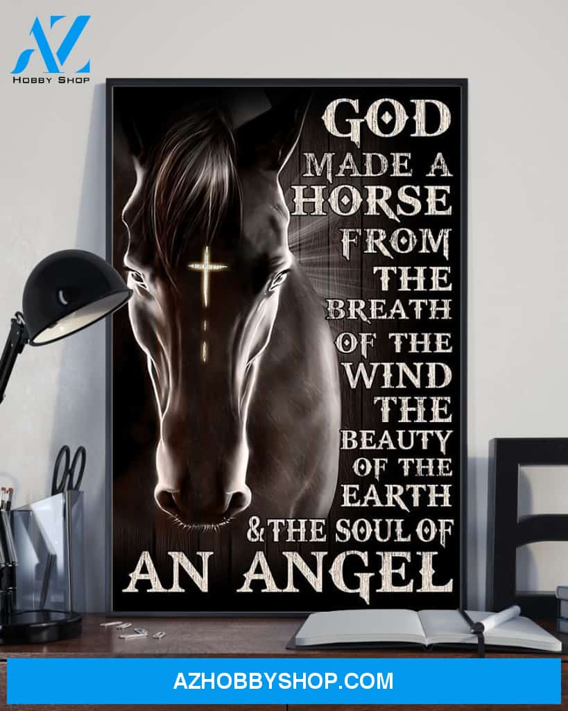 God Made A Horse From The Breath Easter Canvas And Poster, Wall Decor Visual Art, Wall Poster, My Poster Wall