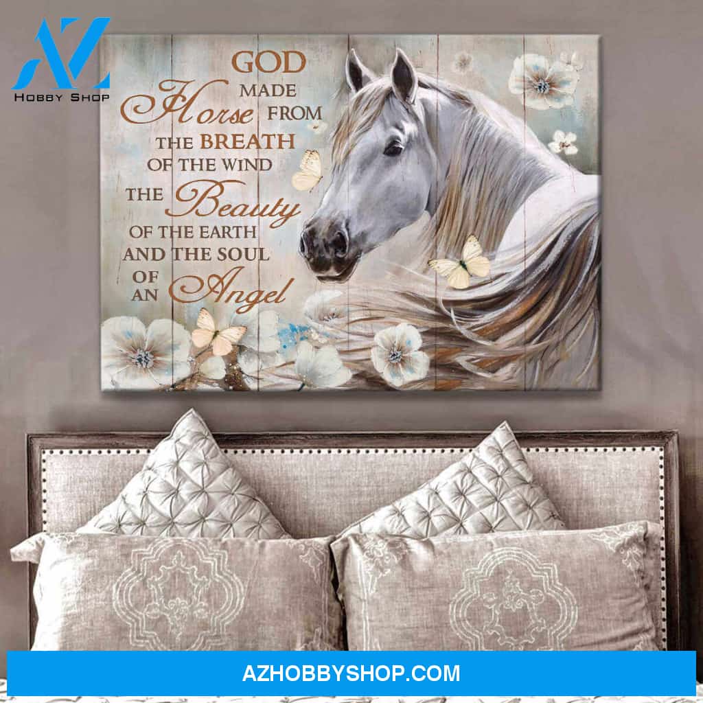 God Made Horse , Gorgeous Horse Canvas Wall Art