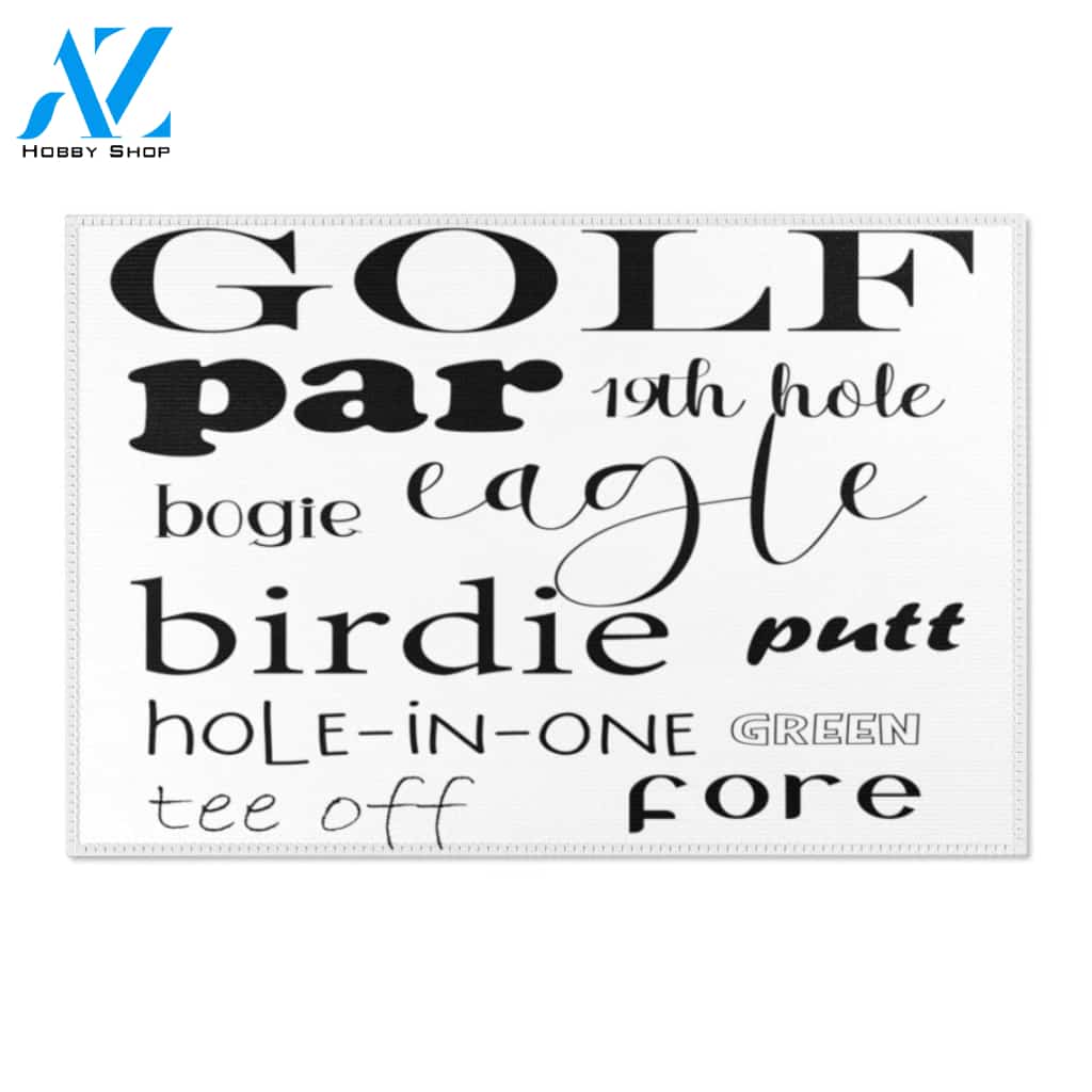 Golf Area Sports Doormat Indoor And Outdoor Mat Entrance Rug Sweet Home Decor Housewarming Gift Gift For Golfers Friend Family Golf Lovers