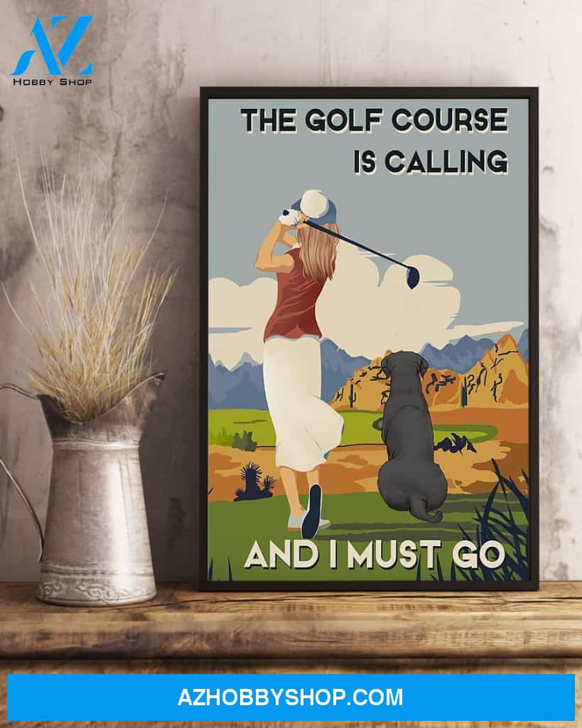 Golf Course Calling Vertical Canvas Wall Art, Wall Decor Visual Art