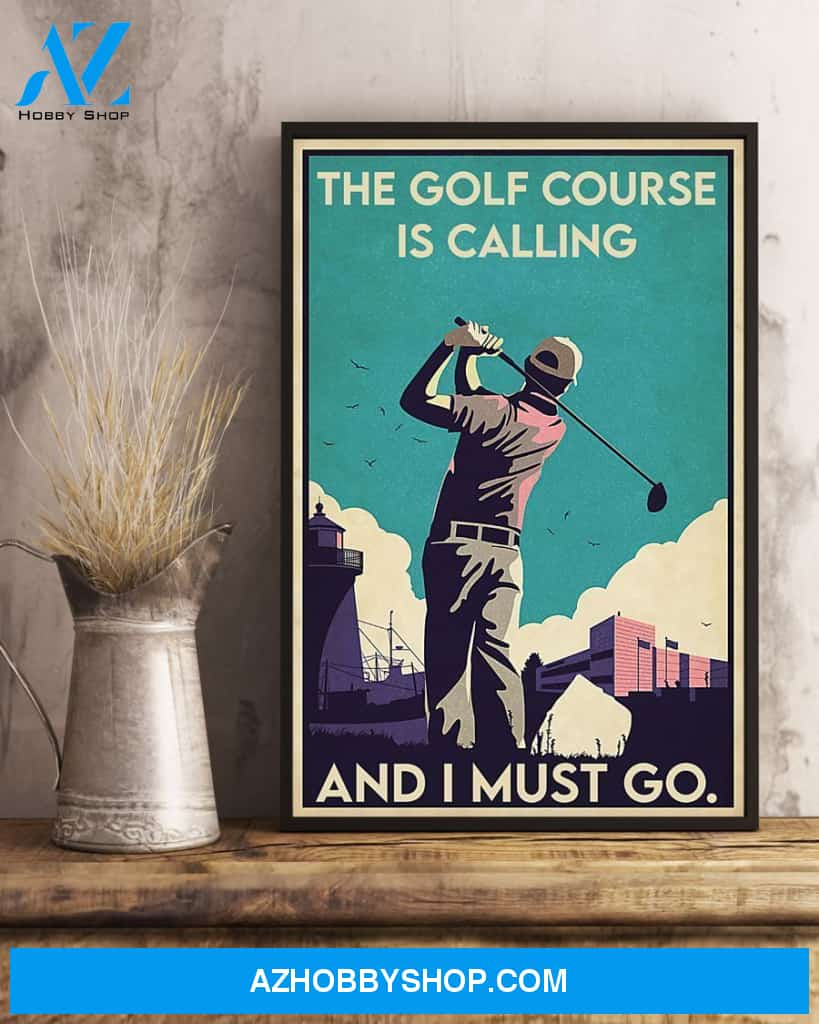 Golf Is Calling Vertical Art Canvas, Wall Decor Visual Art