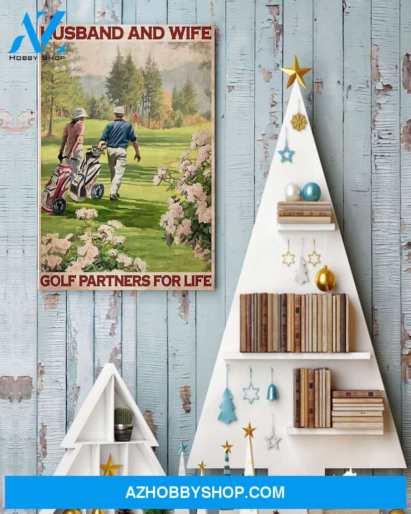 Golf Partners For Life Vertical Art Canvas, Wall Decor Visual Art