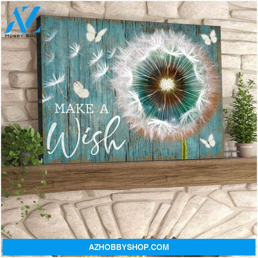 Gorgeous Dandelion And Butterfly Canvas Wall Art