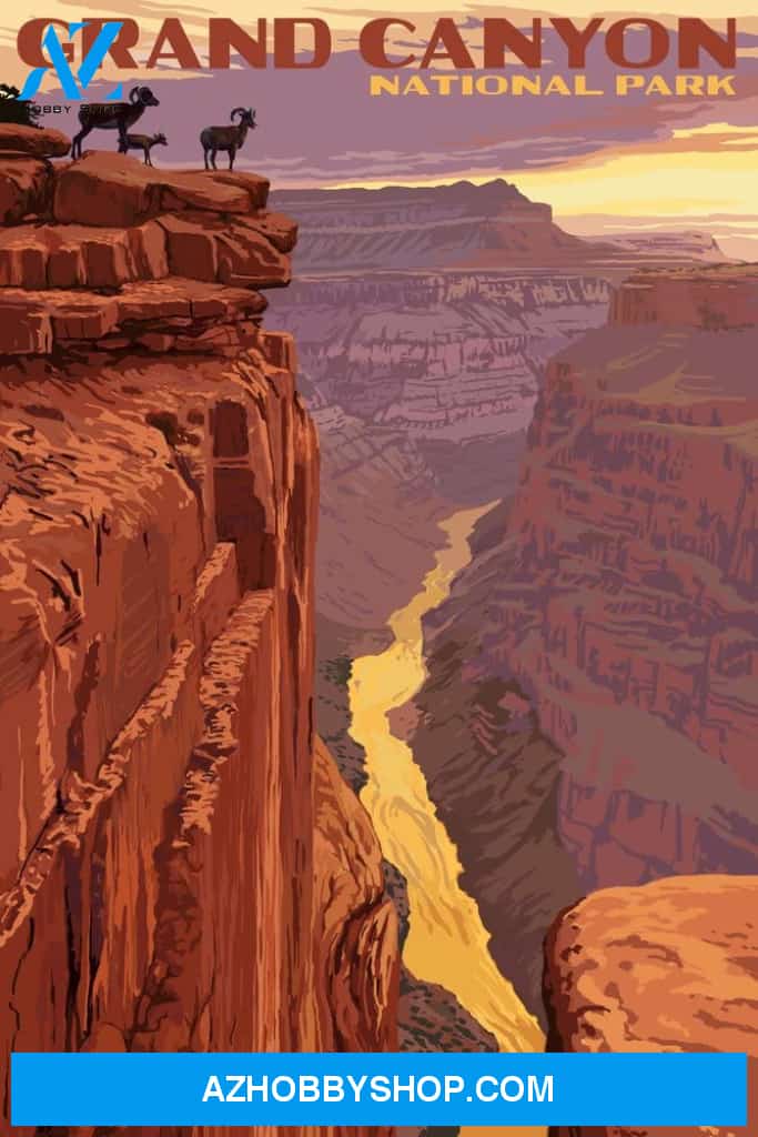 Grand Canyon National Park Arizona Bighorn Sheep On Point