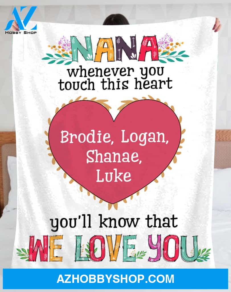 Grandma Blanket, Name Blanket, Perfect Gift For Grandma
