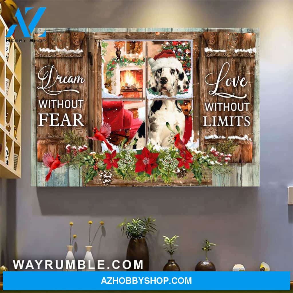Great Dane - Dream without fear, love without limits Dog Landscape Canvas Prints , Wall Art