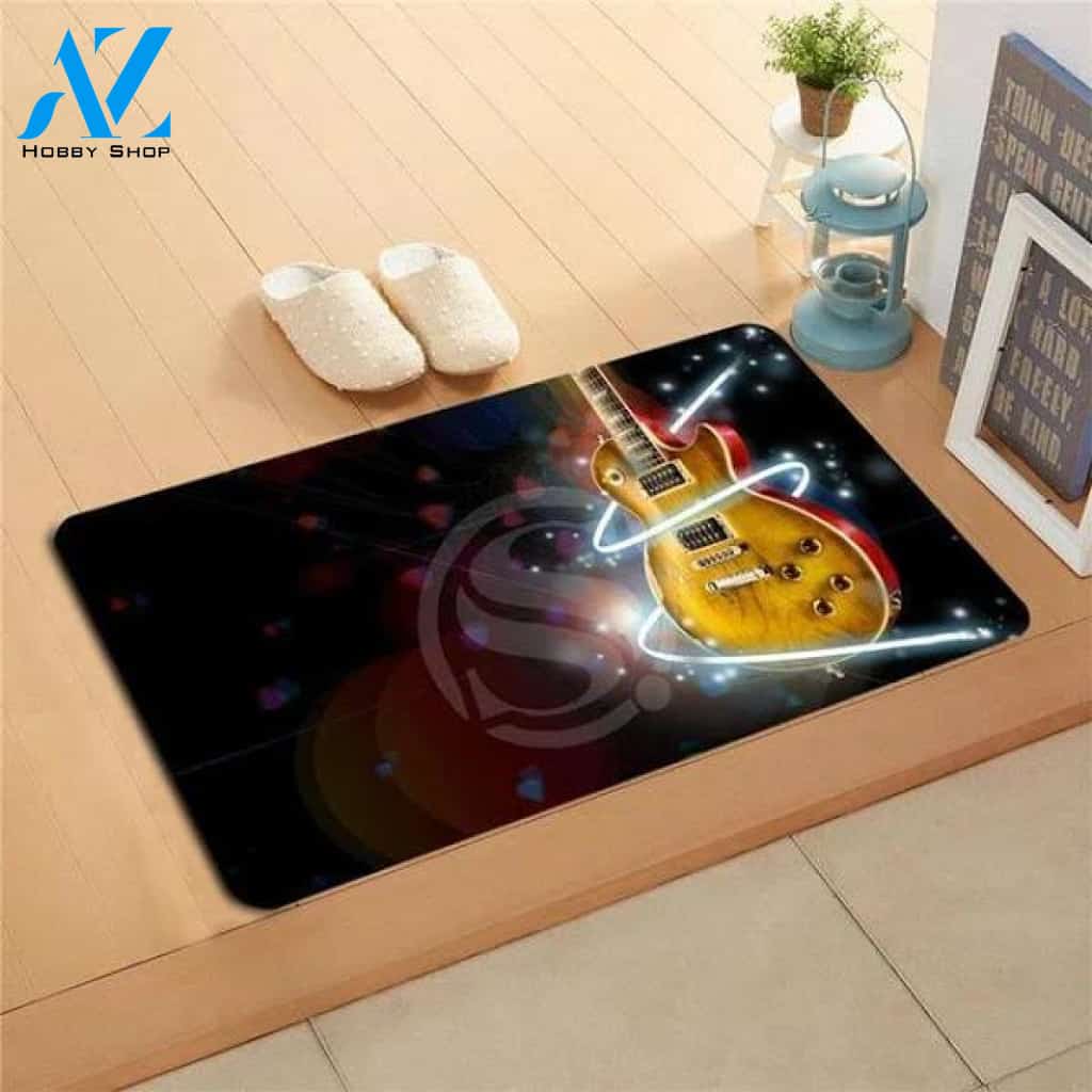 Guitar Doormat Welcome Mat Housewarming Gift Home Decor Funny Doormat Gift Idea For Guitar Lovers Gift For Friend Birthday Gift