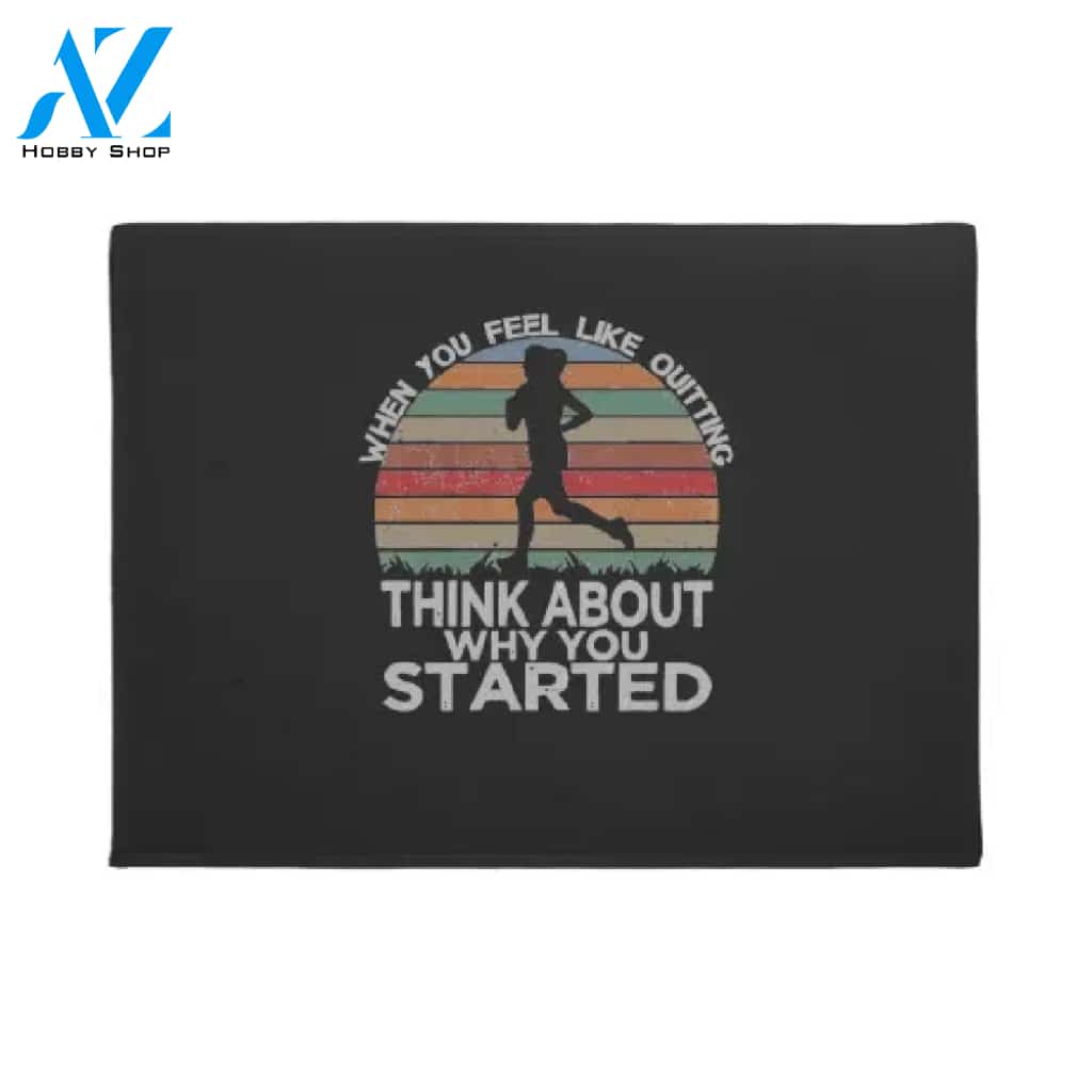 Gym Motivation Workout Fitness Inspirational Gift Doormat Welcome Mat House Warming Gift Home Decor Funny Doormat Gift Idea