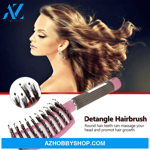 Hairbrush Anti Klit Brushy Haarborstel Women Detangler Hair Brush Bristle Nylon Scalp Massage Teaser