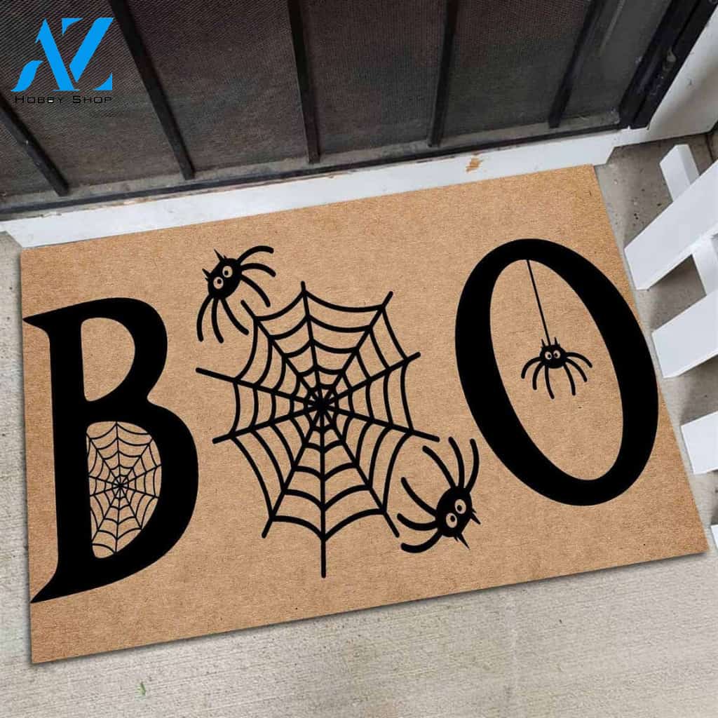 Halloween Boo Spiderweb Equality Doormat Indoor And Outdoor Mat Entrance Rug Sweet Home Decor Housewarming Gift Gift For Friend Family Stem Feminist