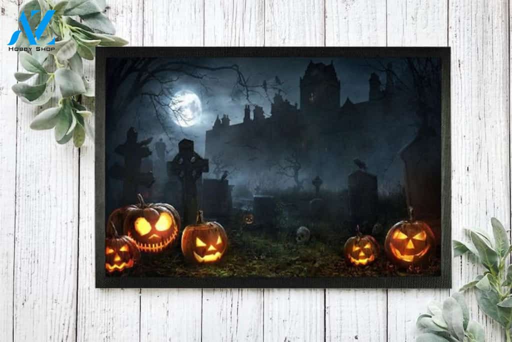 Halloween Evil Pumpkins Equality Doormat Indoor And Outdoor Mat Entrance Rug Sweet Home Decor Housewarming Gift Gift For Friend Family Stem Feminist