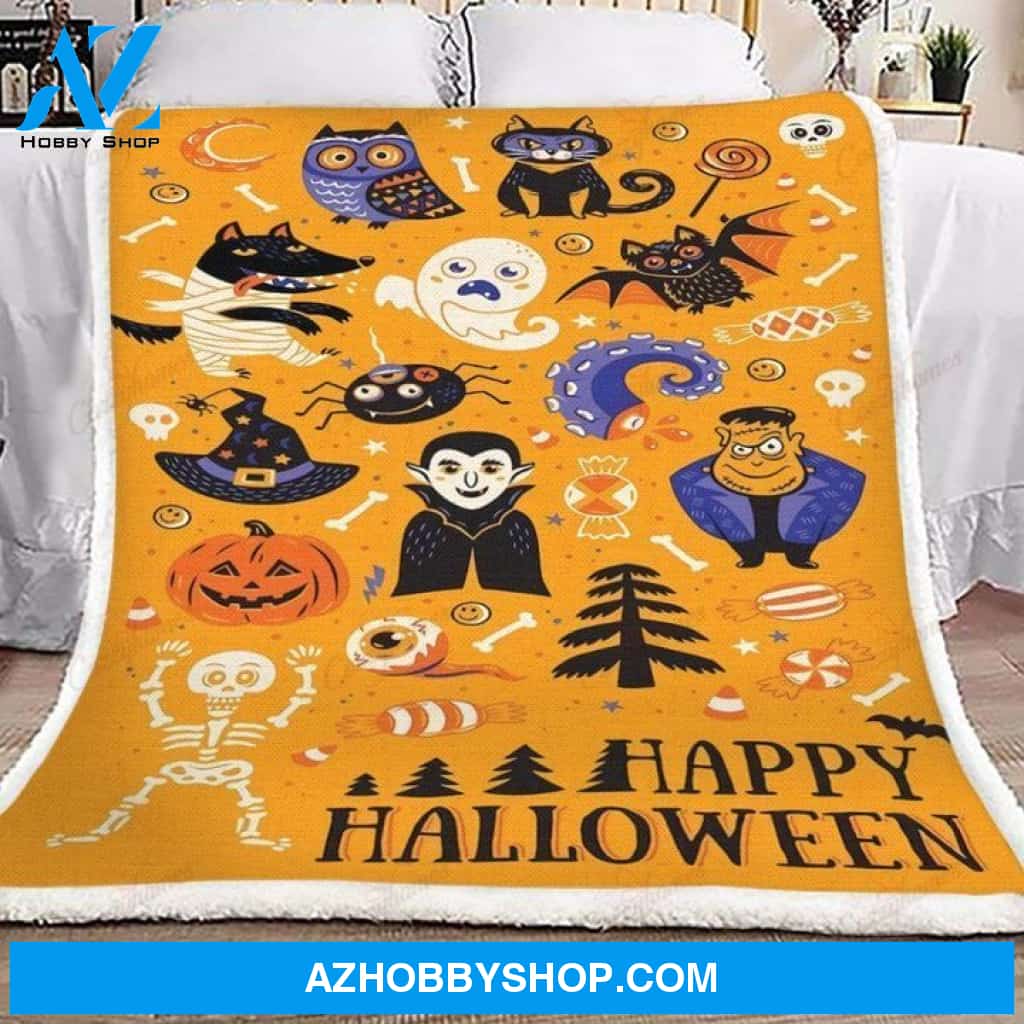 HALLOWEEN Fleece Blankets, Halloween Blanket, Halloween Throw Blanket, Halloween Fleece Blanket 14