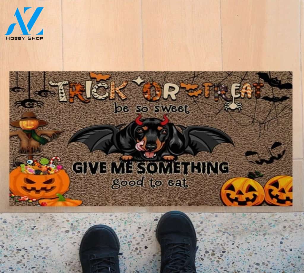 Halloween Give Me Something Good To Eat Doormat Indoor And Outdoor Mat Entrance Rug Sweet Home Decor Housewarming Gift Gift For Friend Family Stem Feminist